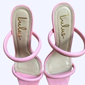 Lulu's 4” Pink Strappy Heels